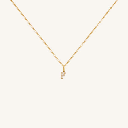 LOVE INITIAL PETITE NECKLACE - GOLD
