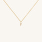 LOVE INITIAL PETITE NECKLACE - GOLD