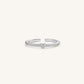 MINI HEART SPARKLING RING - SILVER