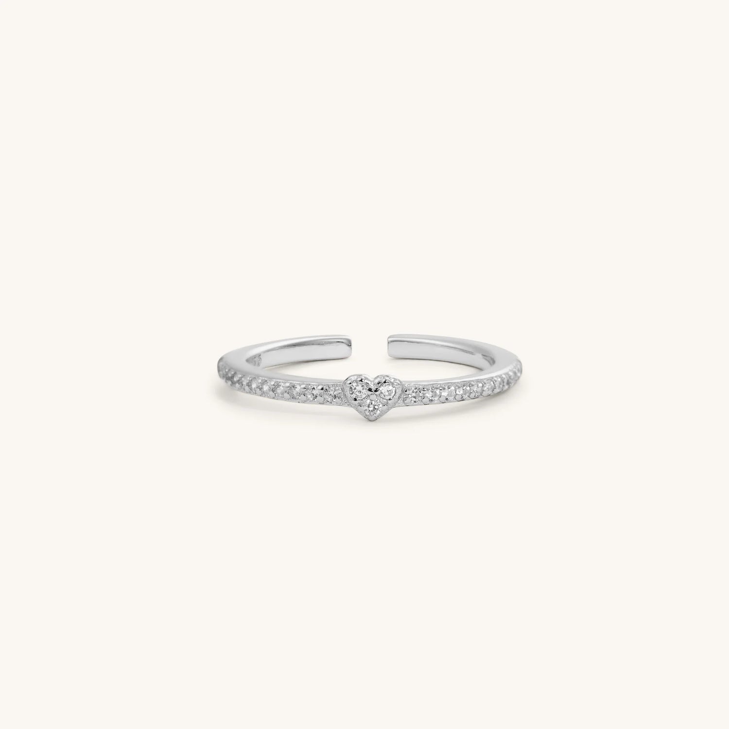 MINI HEART SPARKLING RING