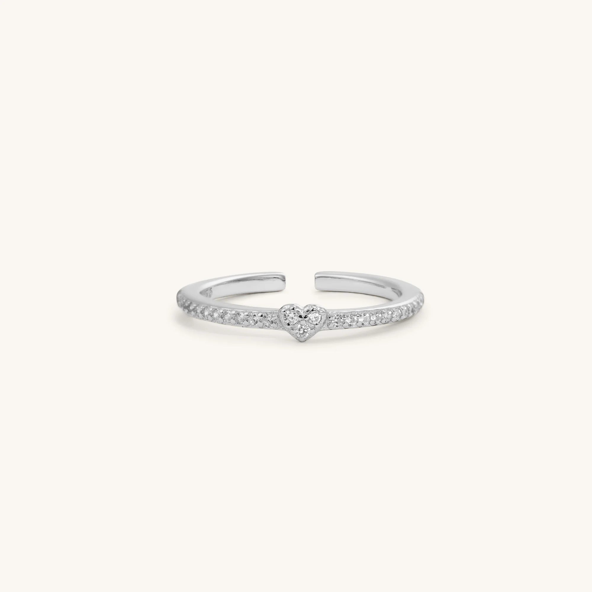 MINI HEART SPARKLING RING