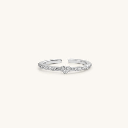 MINI HEART SPARKLING RING