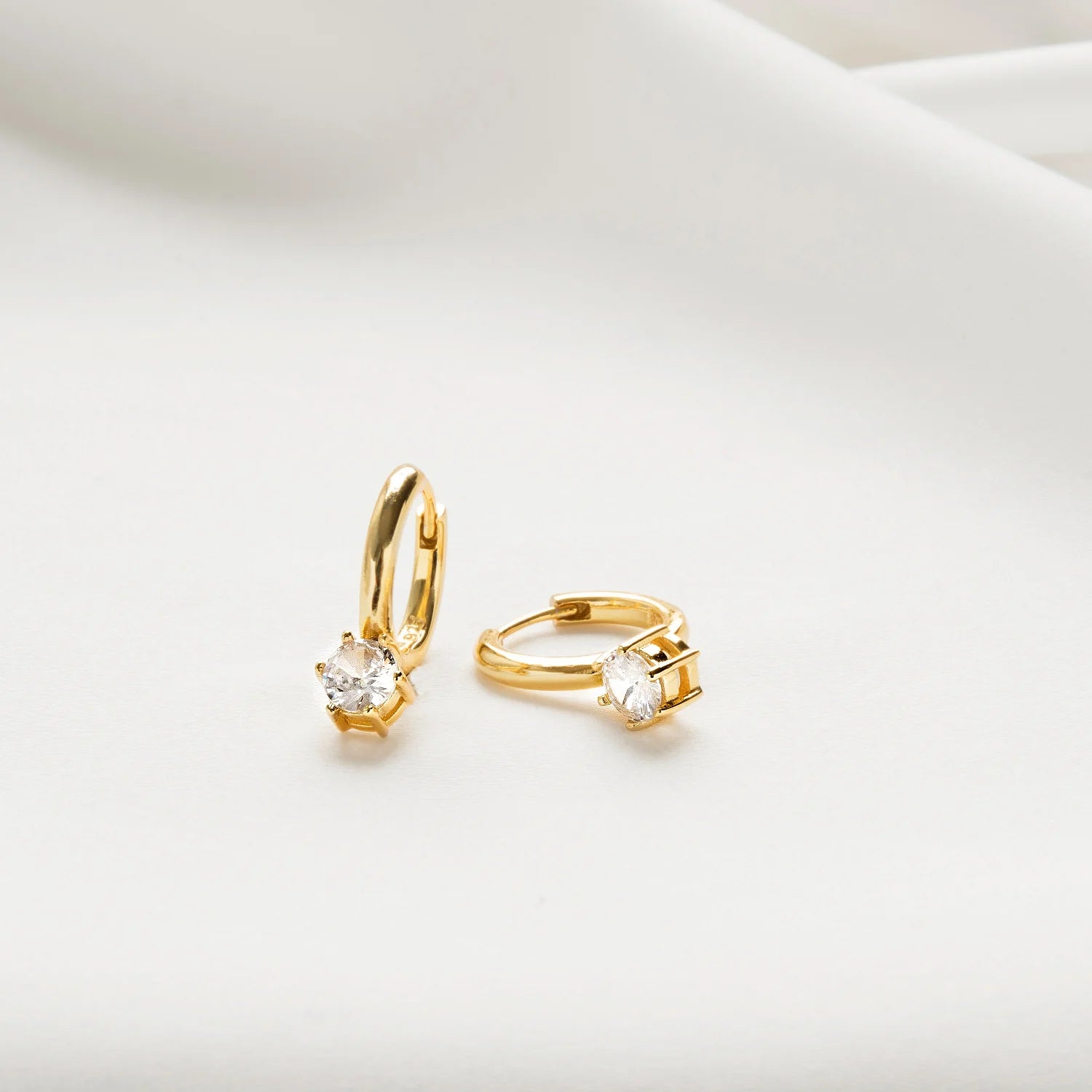 CRYSTAL DROP HOOPS