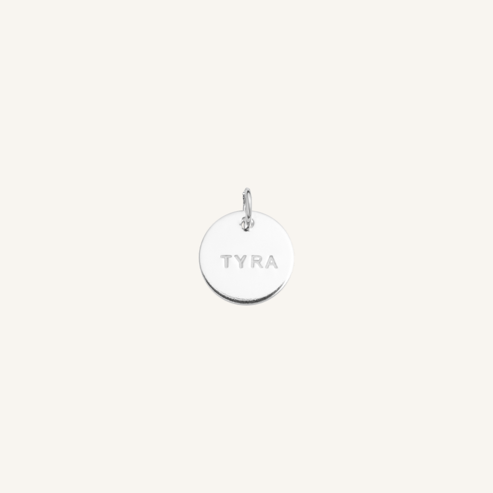 NAME COIN CHARM - SILVER
