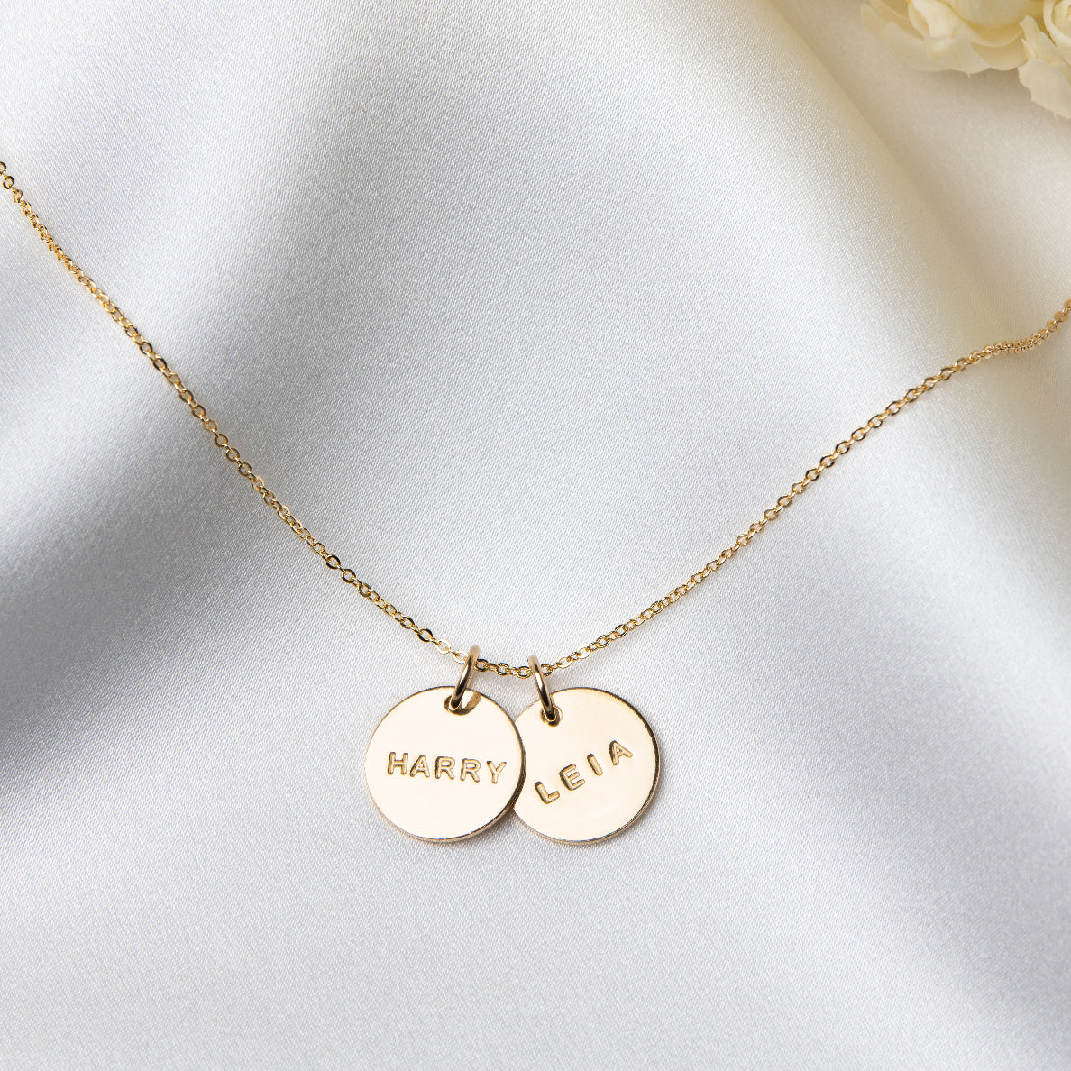 NAME COIN NECKLACE - SILVER