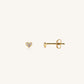 MINI HEART SPARKLING STUDS -GULD