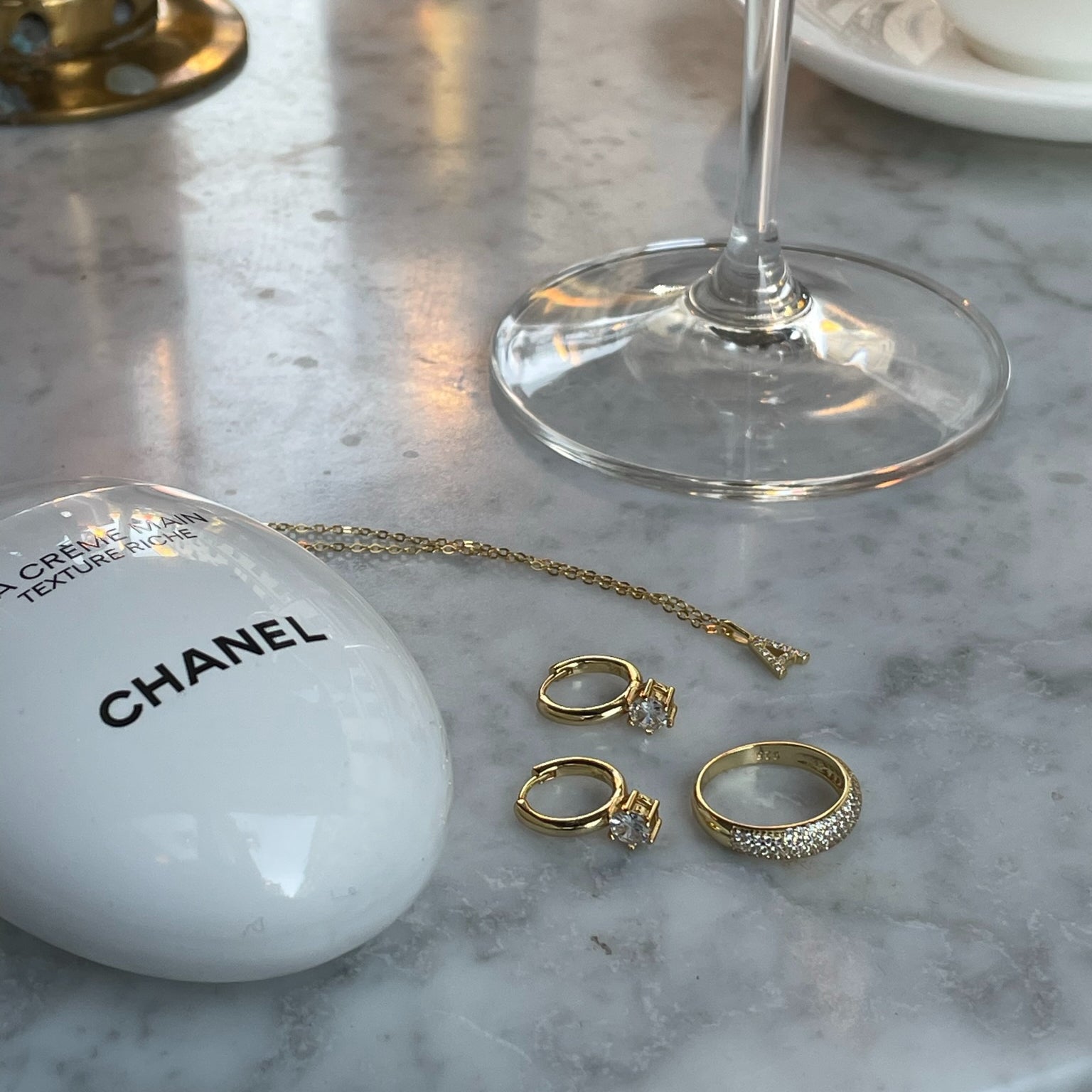 CRYSTAL DROP HOOPS