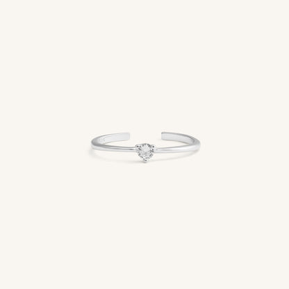 GODDESS SOLITAIRE RING - SILVER