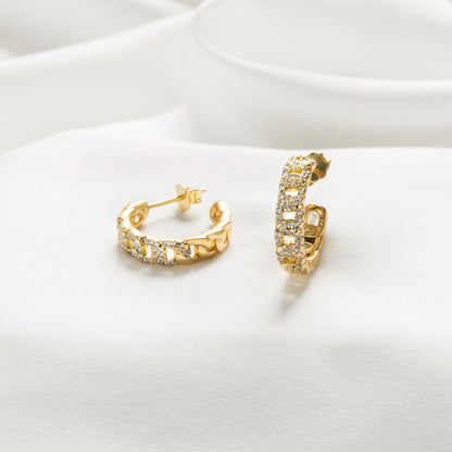 AMALFI CHAIN HOOPS