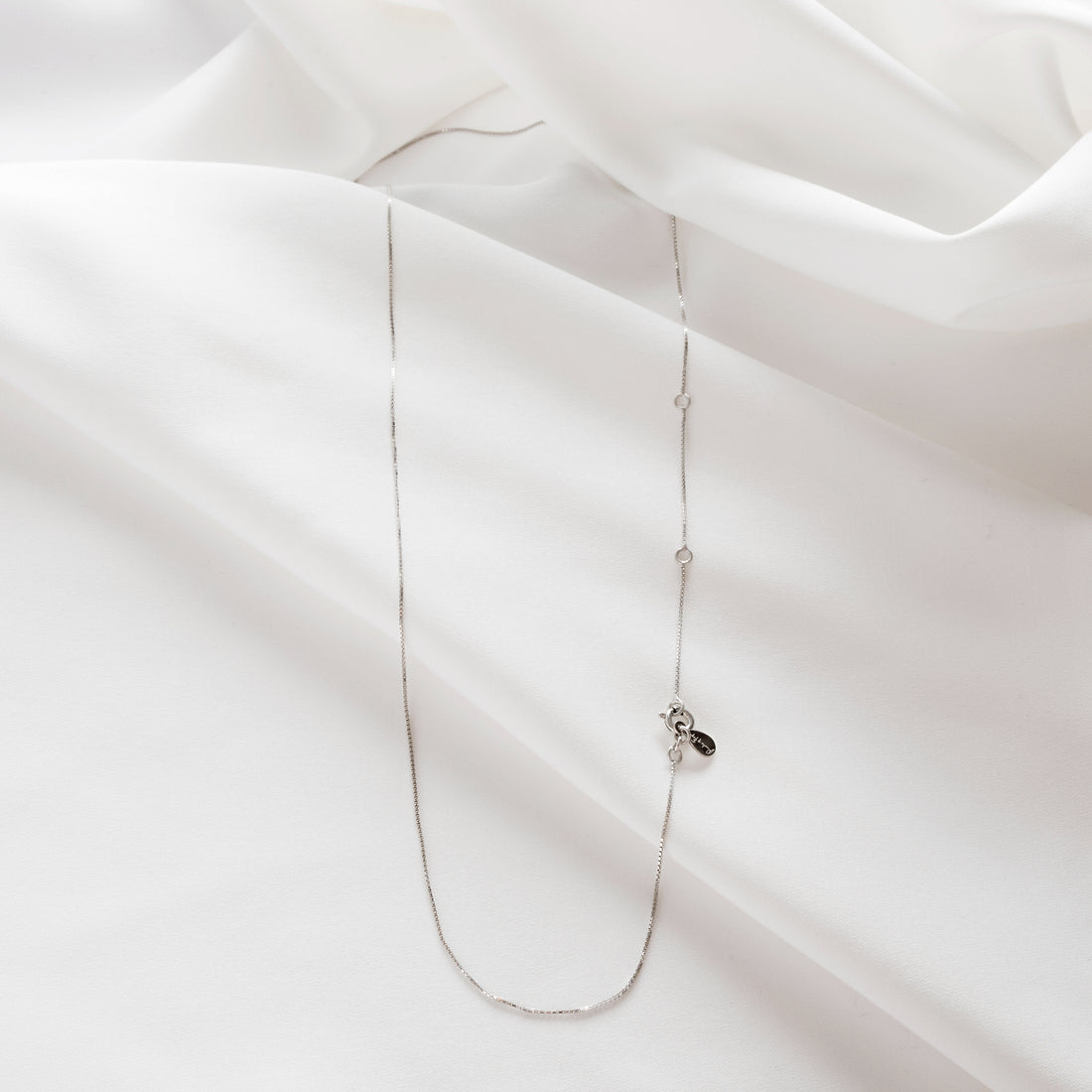 EVERYDAY BOX CHAIN ​​NECKLACE - SILVER