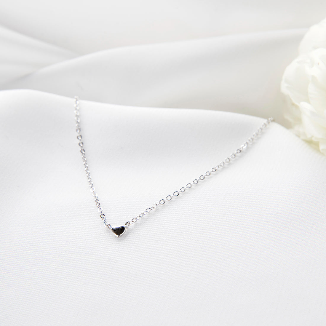 MINI HEART NECKLACE - SILVER