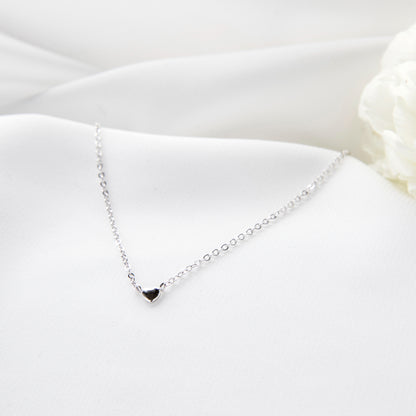 MINI HEART NECKLACE - SILVER