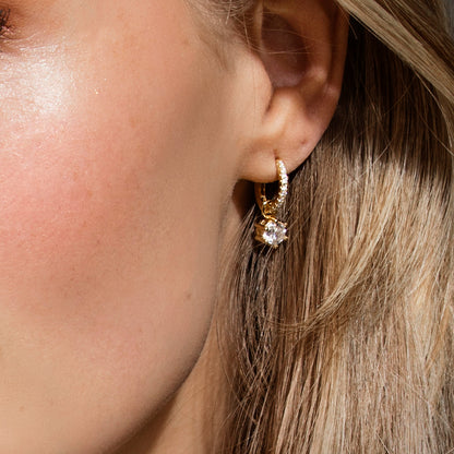 PRINCESS SPARKLE HOOPS - GOLD